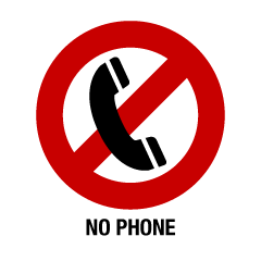 電話禁止の標識