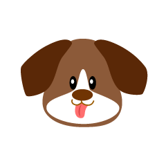 ビーグル犬の顔の無料イラスト素材 イラストイメージ