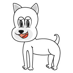 白犬キャラクター