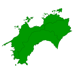 四国地方地図
