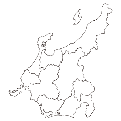 日本地図シルエットの無料イラスト素材 イラストイメージ