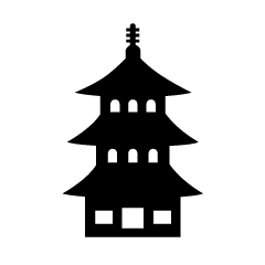 三重塔の寺マーク
