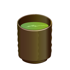湯呑みの緑茶