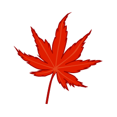 紅葉の秋イラストのフリー素材 イラストイメージ