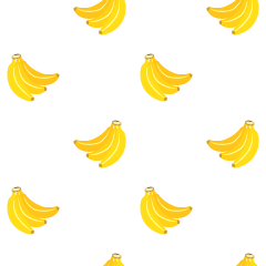 バナナキャラクターイラストのフリー素材 イラストイメージ