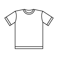 Vネックtシャツの無料イラスト素材 イラストイメージ