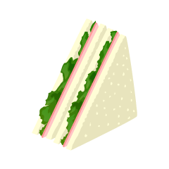 ハムのサンドイッチ