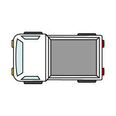上から見たトラック