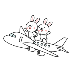 シンプルな飛行機イラストのフリー素材 イラストイメージ