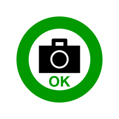 カメラ撮影OKマーク