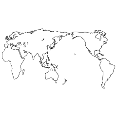 世界地図の無料イラスト素材 イラストイメージ