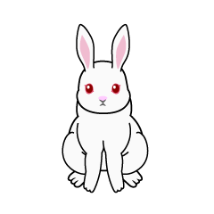 かわいいウサギの絵