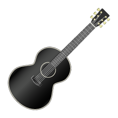 黒色のギター