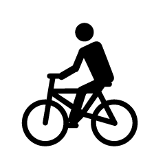 自転車専用道路の無料イラスト素材 イラストイメージ