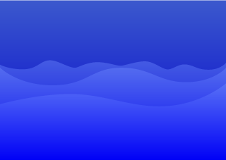 青の海の波