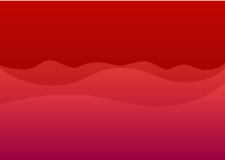 真っ赤な波