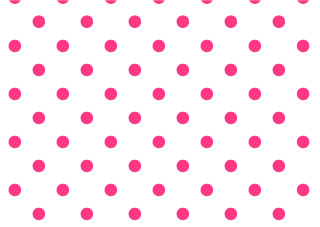 ピンク白水玉模様の壁紙