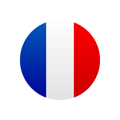 フランス国旗（円形）