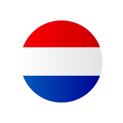 オランダ国旗（円形）