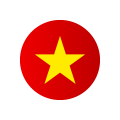 ベトナム国旗（円形）