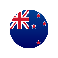 オーストラリア国旗 円形 イラストのフリー素材 イラストイメージ