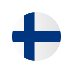 フィンランド国旗（円形）