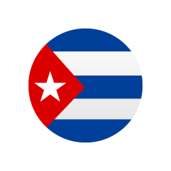 キューバ国旗（円形）