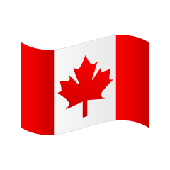 カナダ国旗アイコンイラストのフリー素材 イラストイメージ