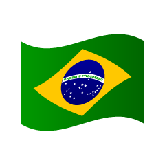たなびくブラジル国旗