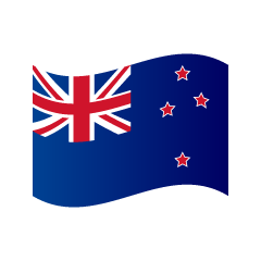 たなびくニュージーランド国旗
