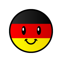 ドイツ国旗イラストのフリー素材 イラストイメージ
