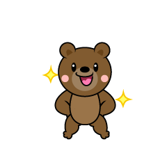 可愛いクマの顔イラストのフリー素材 イラストイメージ