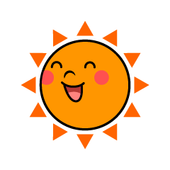 笑顔の太陽キャラ