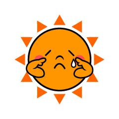 メソメソ泣く太陽キャラ