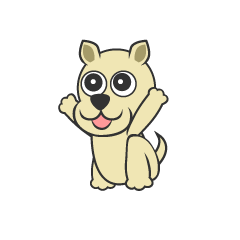 犬キャラクターの無料イラスト素材 イラストイメージ