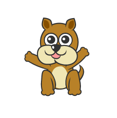 ブルドックキャラの無料イラスト素材 イラストイメージ