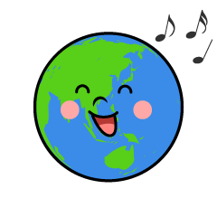歌う地球キャラ