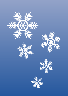 大きな雪結晶の背景画像