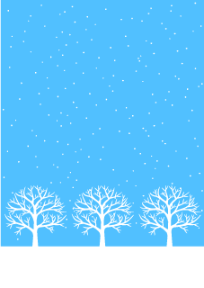 雪降る並木の背景画像