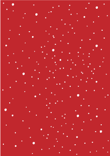 舞い降る粉雪の赤色背景画像