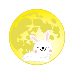 満月のウサギ